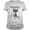 Black Cat Mixology Because Murder Is Wrong Shirt