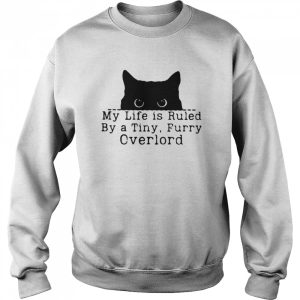 Black Cat My Life Is Ruled By A Tiny Furry Overlord Shirt 4