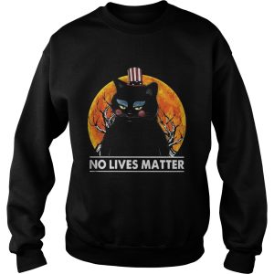 Black Cat No lives matter sunset shirt 2