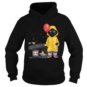 Black Cat Oh Shit Cat Pennywise IT shirt