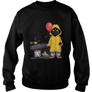 Black Cat Oh Shit Cat Pennywise IT shirt