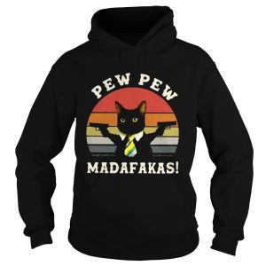 Black Cat Pew Pew Madafakas Vintage shirt