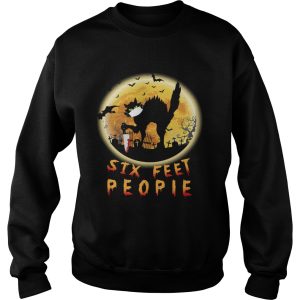 Black Cat Six Feet People Horror Halloween shirt 2