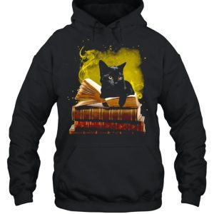 Black Cat With A Law Book T shirt 2