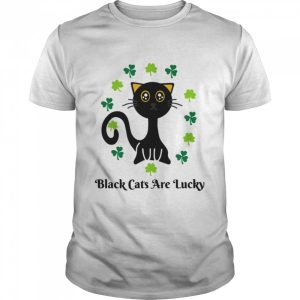 Black Cats Are Lucky Cat Mom Dad Cat Kitten Shirt