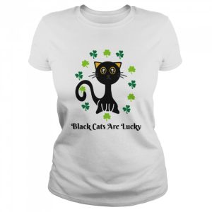 Black Cats Are Lucky Cat Mom Dad Cat Kitten Shirt 2