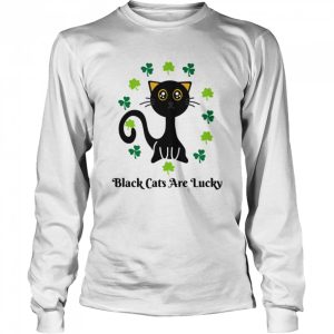 Black Cats Are Lucky Cat Mom Dad Cat Kitten Shirt 3