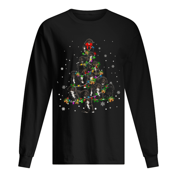 Black Cockapoo Christmas Tree T-Shirt