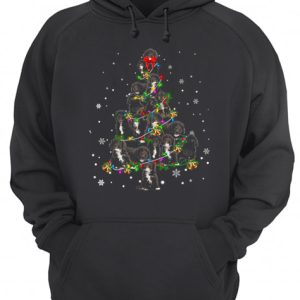 Black Cockapoo Christmas Tree T Shirt 3