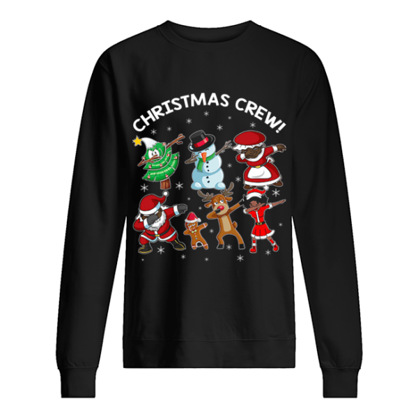 Black Santa Claus African American Christmas Crew Gift shirt