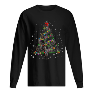 Black Scottie Christmas Tree T-Shirt