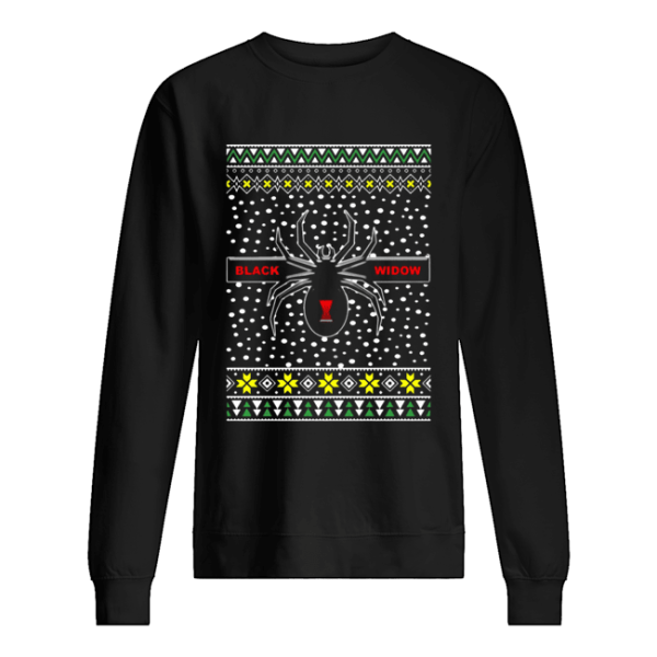 Black Widow Logo Widow Ugly Christmas shirt