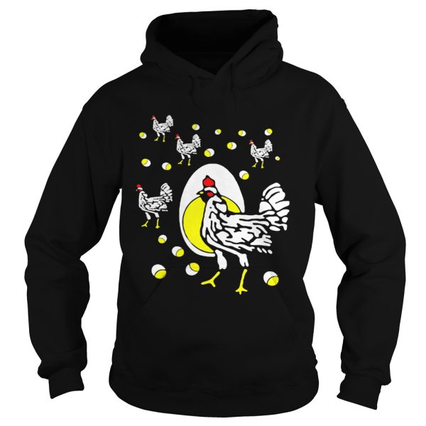 Black hens white eggs shirt