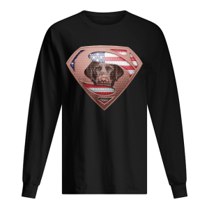 Blood Insides Superman Labrador Retriever American Flag Independence Day shirt