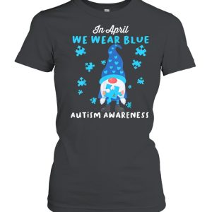 Blue Gnomes In April We Wear Blue Autism Awareness Month Shirt 2