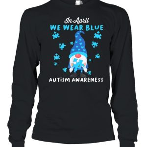 Blue Gnomes In April We Wear Blue Autism Awareness Month Shirt 3