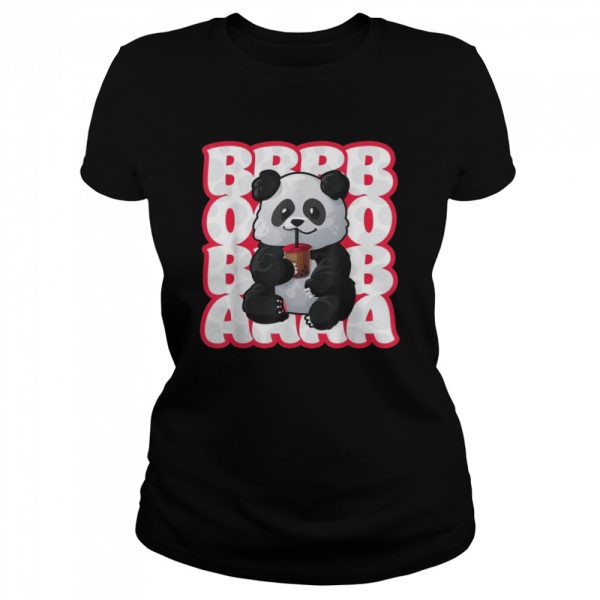 Boba Bubble Tea Drink Cute Kawaii Panda Bear Shirt