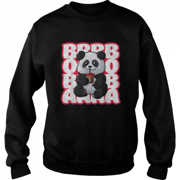 Boba Bubble Tea Drink Cute Kawaii Panda Bear Shirt