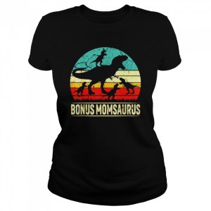 Bonus Mom Dinosaur T Rex Bonus Momsaurus 4 Family Shirt 2