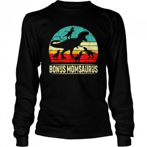 Bonus Mom Dinosaur T Rex Bonus Momsaurus 4 Family Shirt 3