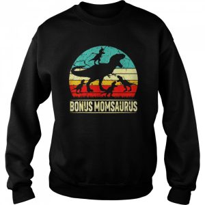 Bonus Mom Dinosaur T Rex Bonus Momsaurus 4 Family Shirt 4