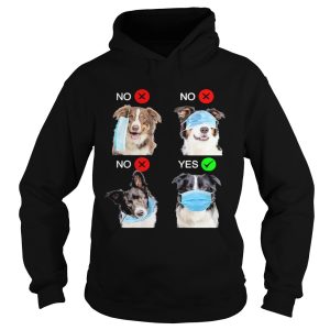 Border Collie Dogs Right Way To Wear Mask shirt 1