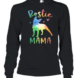 Bostie Mama Colorful Boston Terrier Dog Mom shirt