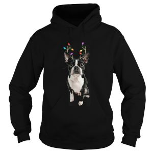 Boston Terrier Reindeer Christmas Dog shirt 1