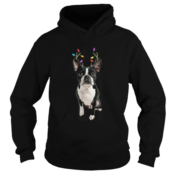 Boston Terrier Reindeer Christmas Dog shirt