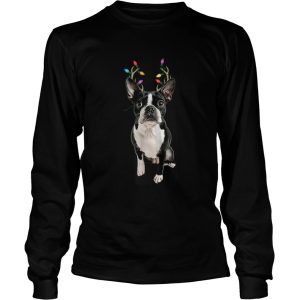 Boston Terrier Reindeer Christmas Dog shirt