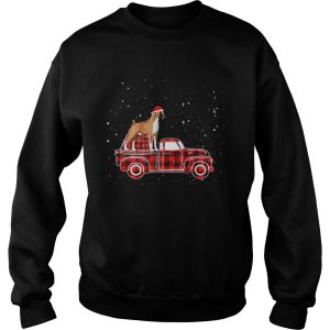 Boxer Buffalo Plaid Truck Xmas Boxer Christmas shirt 3