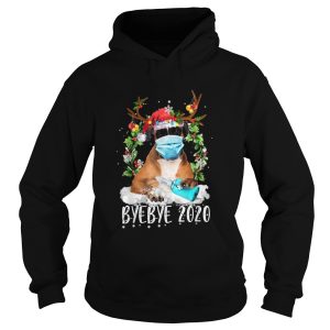 Boxer Christmas Face Mask Bye Bye 2020 Xmas Dog shirt 1