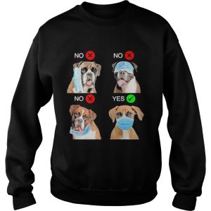 Boxer Dogs Right Way To Wear Mask shirt 2