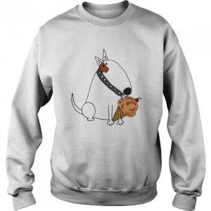 Bull Terrier Dog Eating Ice Cream Shirt 4