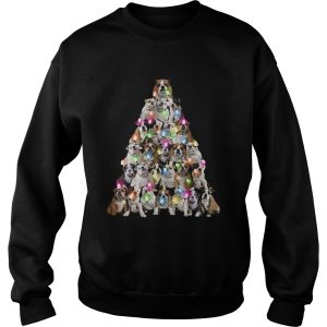 Bulldog Christmas Tree shirt 3