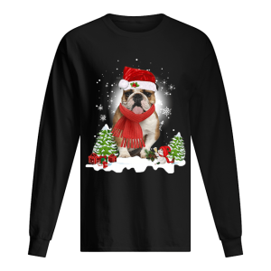 Bulldog Santa Clause Christmas shirt