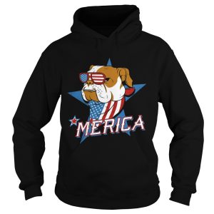 Bulldog merica american flag independence day shirt 1