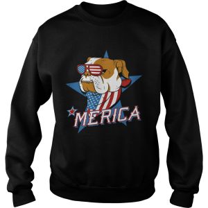 Bulldog merica american flag independence day shirt 2