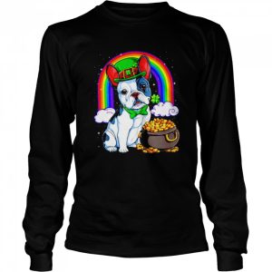 Bulldog rainbow bridge St Patrick's Day shirt 1