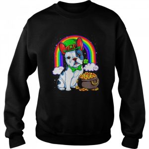 Bulldog rainbow bridge St Patrick's Day shirt 2