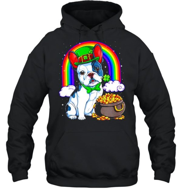 Bulldog rainbow bridge St Patrick’s Day shirt