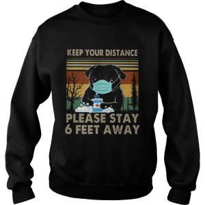 Bulldogs keep your distance please stay 6 feet away covid19 vintage shirt 2