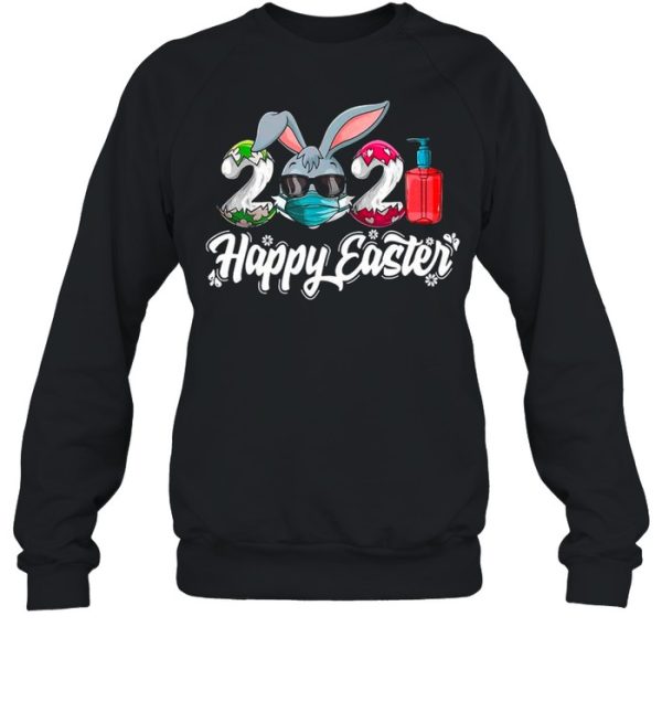 Bunny Face Mask 2021 Eggs And Covid Happy Easter shirt