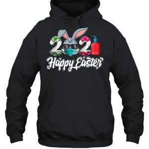 Bunny Face Mask 2021 Eggs And Covid Happy Easter shirt 3