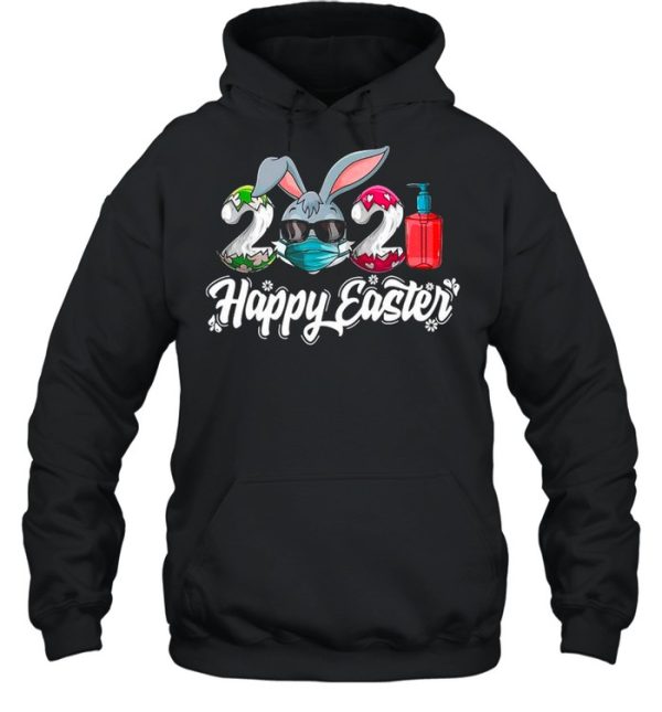 Bunny Face Mask 2021 Eggs And Covid Happy Easter shirt