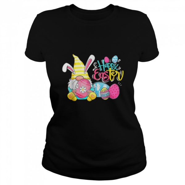 Bunny Gnome Rabbit Eggs Hunting Happy Easter Day Funny T-Shirt