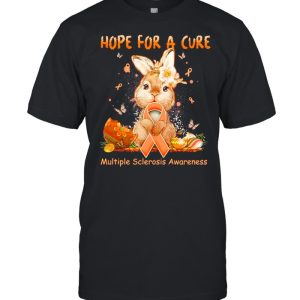 Bunny Hope For A Cure Multiple Sclerosis Awareness Happy Easter 2021 shirt