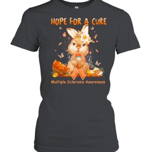 Bunny Hope For A Cure Multiple Sclerosis Awareness Happy Easter 2021 shirt 2