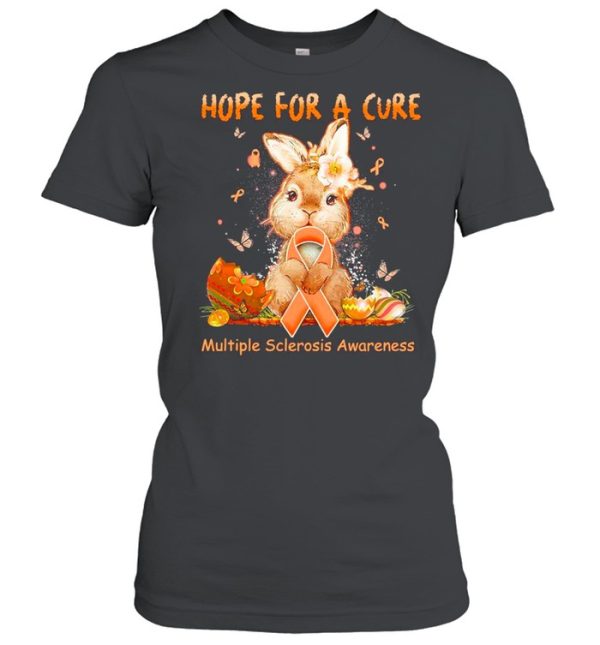 Bunny Hope For A Cure Multiple Sclerosis Awareness Happy Easter 2021 shirt