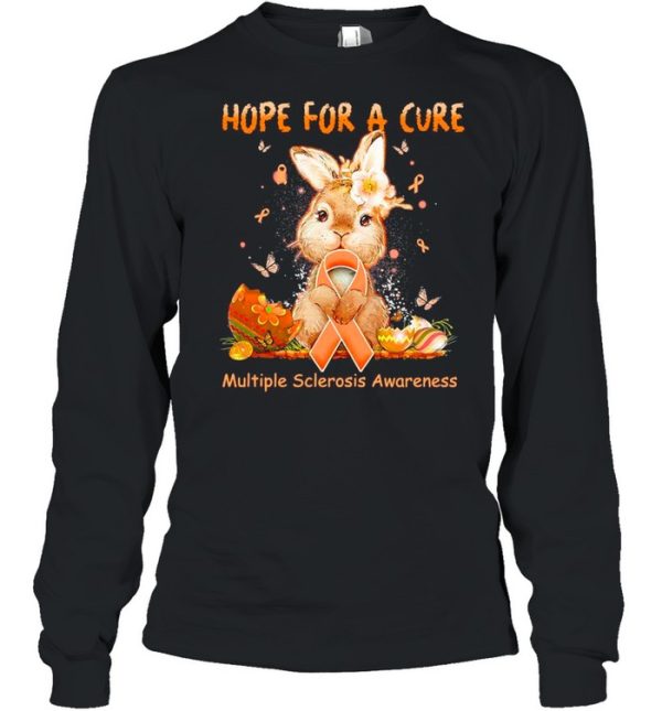 Bunny Hope For A Cure Multiple Sclerosis Awareness Happy Easter 2021 shirt